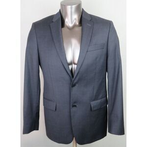 Men John Varvatos USA 2 Button Jacket Size 40R Blue Wool Sport Coat‎ Fully Lined